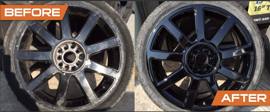 Alloy Wheel Refurbishment Before & After Alloy Wheel Refurbishment Before & After